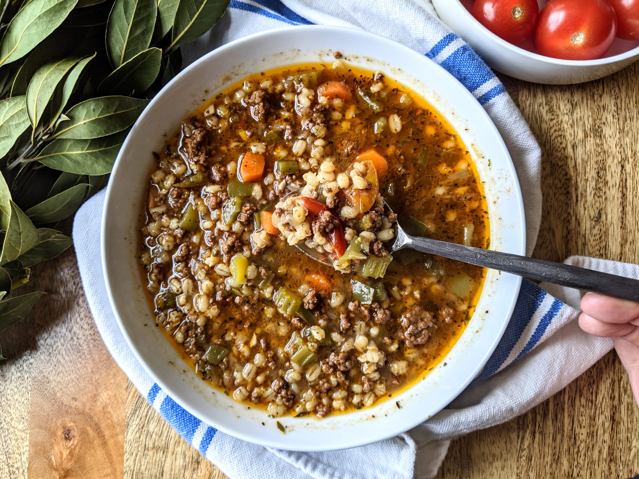 Beef and Barley Soup - Spicy Gelato Kitchen