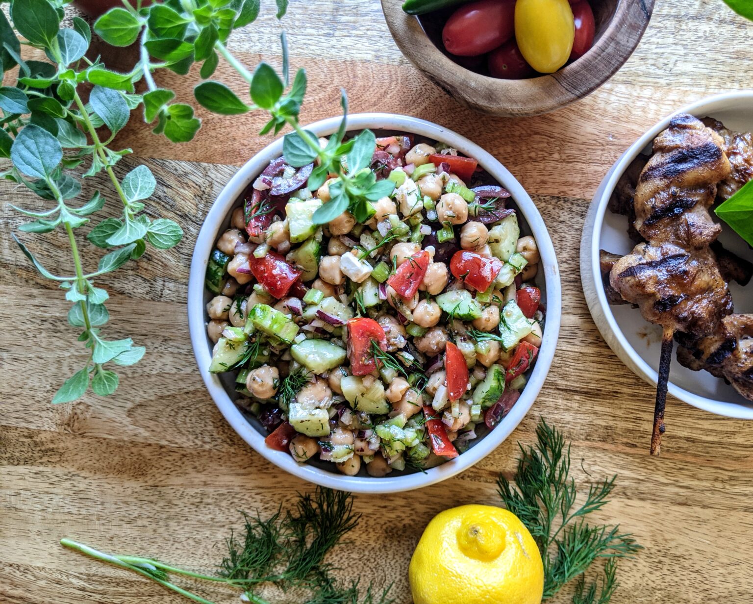 Greek Chickpea Salad Spicy Gelato Kitchen