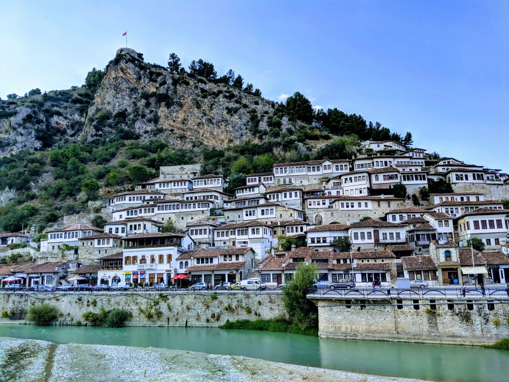 The UNESCO town of Berat, Albania.
