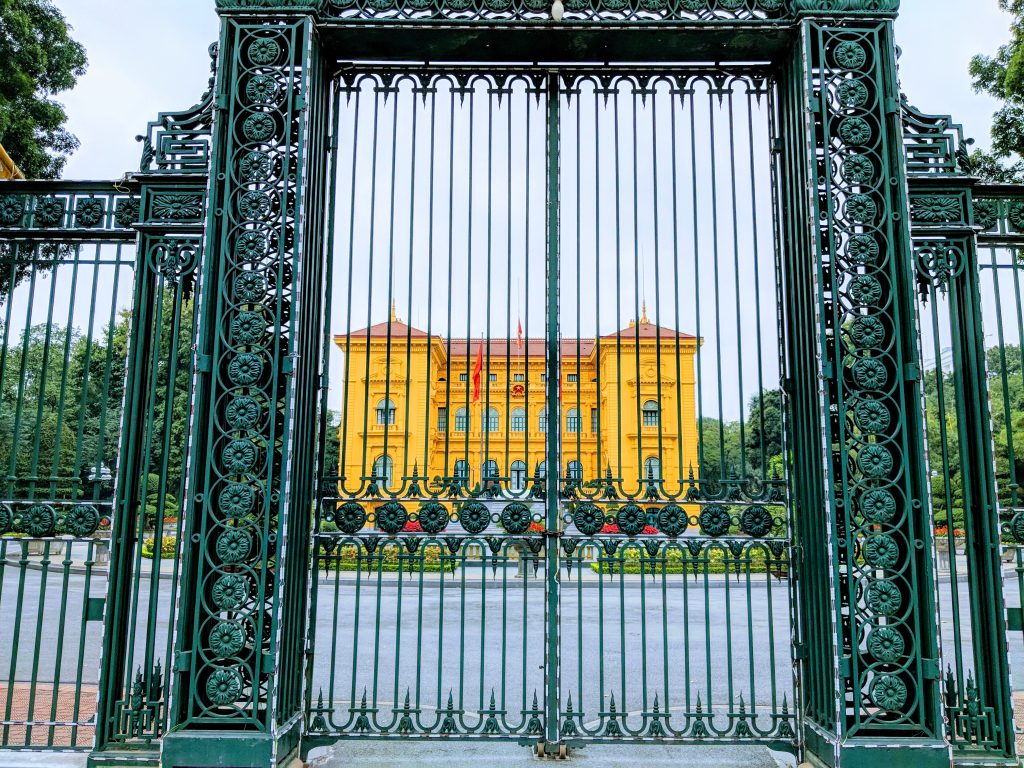 Presidential Palace in Hanoi, Vietnam.