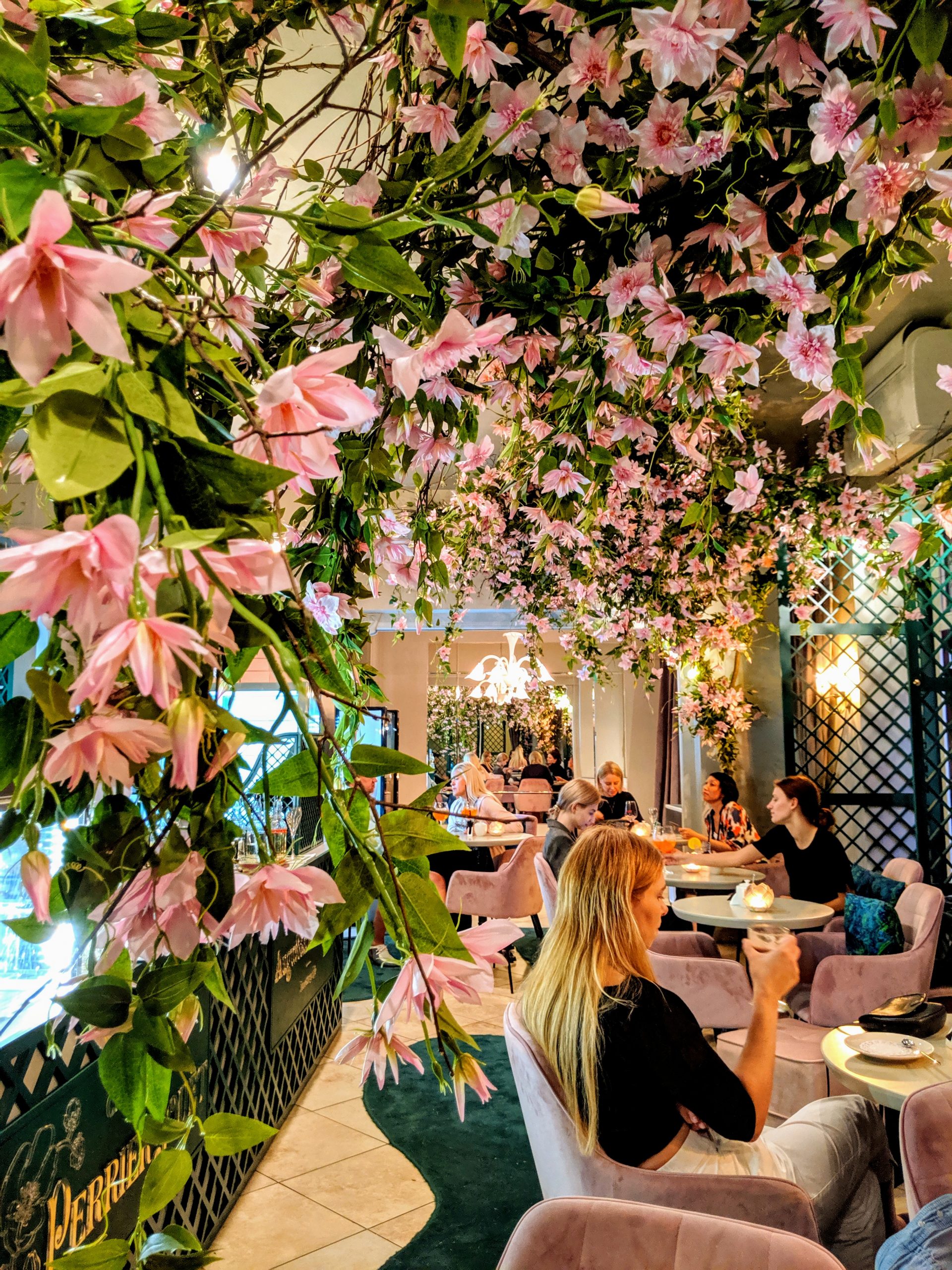Floral Packed Cafe in Vilnius