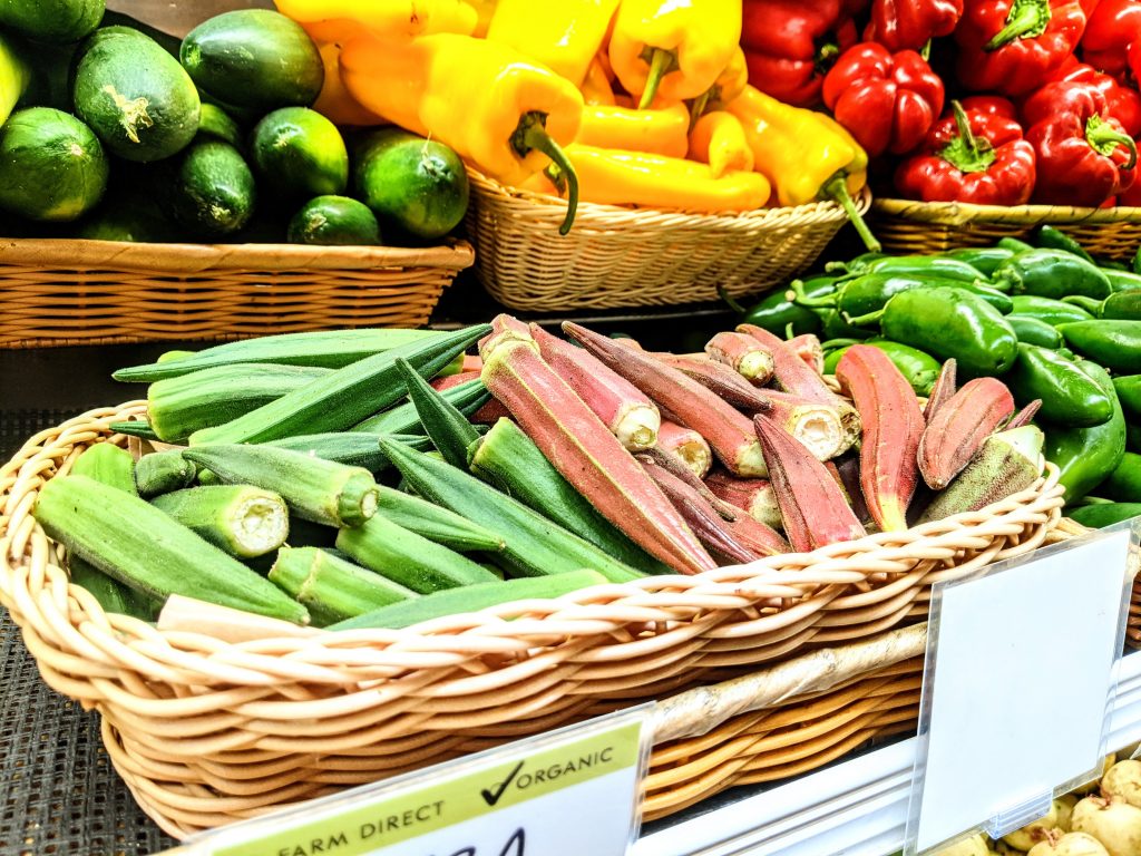 Local okra at BiRite grocery store in San Francisco.